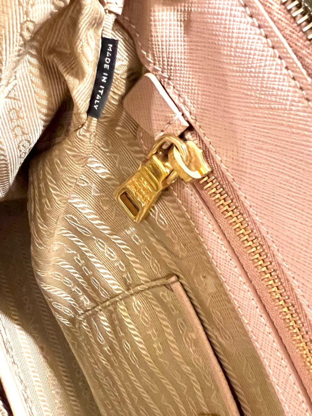 Prada Saffiano Leather Satchel in Blush Pink - Picture 11 of 16